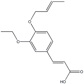 3-[4-(but-2-en-1-yloxy)-3-ethoxyphenyl]prop-2-enoic acid Structure
