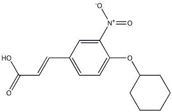 3-[4-(cyclohexyloxy)-3-nitrophenyl]prop-2-enoic acid Structure