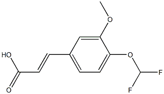 3-[4-(difluoromethoxy)-3-methoxyphenyl]prop-2-enoic acid 구조식 이미지