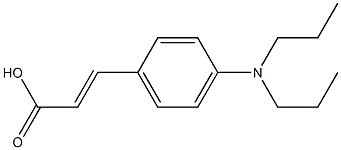 3-[4-(dipropylamino)phenyl]prop-2-enoic acid Structure