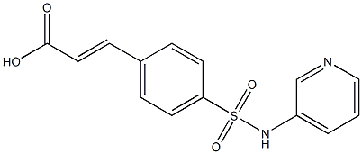 3-[4-(pyridin-3-ylsulfamoyl)phenyl]prop-2-enoic acid Structure