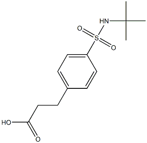 3-[4-(tert-butylsulfamoyl)phenyl]propanoic acid Structure