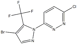 3-[4-bromo-5-(trifluoromethyl)-1H-pyrazol-1-yl]-6-chloropyridazine Structure