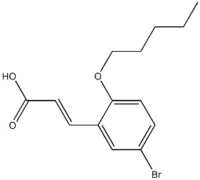 3-[5-bromo-2-(pentyloxy)phenyl]prop-2-enoic acid 구조식 이미지