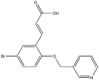3-[5-bromo-2-(pyridin-3-ylmethoxy)phenyl]prop-2-enoic acid Structure