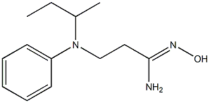 3-[butan-2-yl(phenyl)amino]-N'-hydroxypropanimidamide Structure