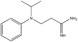 3-[isopropyl(phenyl)amino]propanimidamide 구조식 이미지