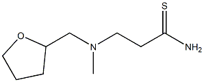 3-[methyl(oxolan-2-ylmethyl)amino]propanethioamide Structure