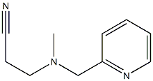 3-[methyl(pyridin-2-ylmethyl)amino]propanenitrile 구조식 이미지