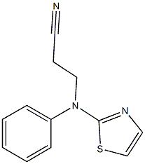 3-[phenyl(1,3-thiazol-2-yl)amino]propanenitrile 구조식 이미지