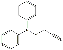 3-[phenyl(pyridin-4-yl)amino]propanenitrile Structure