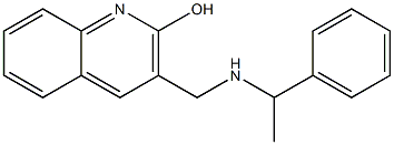 3-{[(1-phenylethyl)amino]methyl}quinolin-2-ol Structure