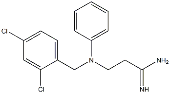3-{[(2,4-dichlorophenyl)methyl](phenyl)amino}propanimidamide Structure