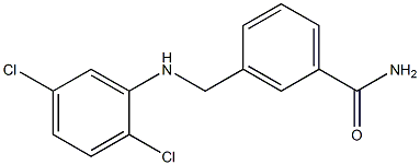 3-{[(2,5-dichlorophenyl)amino]methyl}benzamide 구조식 이미지