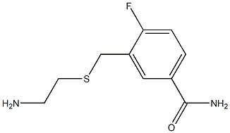 3-{[(2-aminoethyl)thio]methyl}-4-fluorobenzamide 구조식 이미지