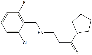 3-{[(2-chloro-6-fluorophenyl)methyl]amino}-1-(pyrrolidin-1-yl)propan-1-one Structure