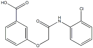 3-{[(2-chlorophenyl)carbamoyl]methoxy}benzoic acid Structure
