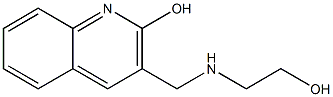 3-{[(2-hydroxyethyl)amino]methyl}quinolin-2-ol Structure