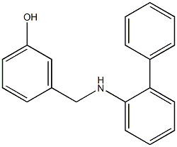 3-{[(2-phenylphenyl)amino]methyl}phenol 구조식 이미지
