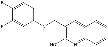 3-{[(3,4-difluorophenyl)amino]methyl}quinolin-2-ol 구조식 이미지
