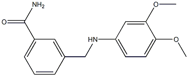 3-{[(3,4-dimethoxyphenyl)amino]methyl}benzamide Structure