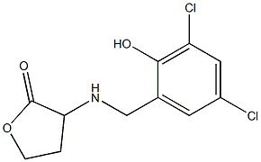 3-{[(3,5-dichloro-2-hydroxyphenyl)methyl]amino}oxolan-2-one 구조식 이미지