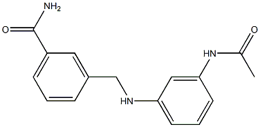 3-{[(3-acetamidophenyl)amino]methyl}benzamide 구조식 이미지