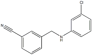 3-{[(3-chlorophenyl)amino]methyl}benzonitrile Structure