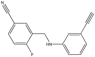 3-{[(3-ethynylphenyl)amino]methyl}-4-fluorobenzonitrile Structure