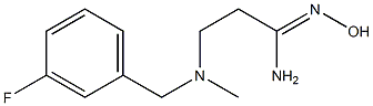 3-{[(3-fluorophenyl)methyl](methyl)amino}-N'-hydroxypropanimidamide Structure