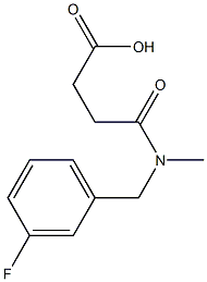 3-{[(3-fluorophenyl)methyl](methyl)carbamoyl}propanoic acid Structure