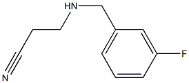 3-{[(3-fluorophenyl)methyl]amino}propanenitrile Structure