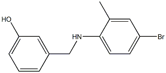 3-{[(4-bromo-2-methylphenyl)amino]methyl}phenol 구조식 이미지