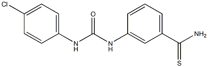 3-{[(4-chlorophenyl)carbamoyl]amino}benzene-1-carbothioamide 구조식 이미지