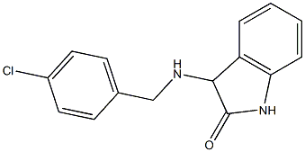 3-{[(4-chlorophenyl)methyl]amino}-2,3-dihydro-1H-indol-2-one 구조식 이미지