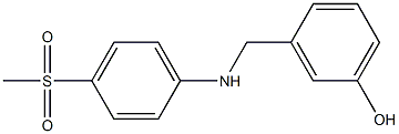 3-{[(4-methanesulfonylphenyl)amino]methyl}phenol Structure