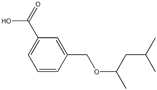 3-{[(4-methylpentan-2-yl)oxy]methyl}benzoic acid 구조식 이미지