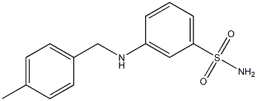 3-{[(4-methylphenyl)methyl]amino}benzene-1-sulfonamide 구조식 이미지