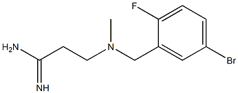 3-{[(5-bromo-2-fluorophenyl)methyl](methyl)amino}propanimidamide Structure