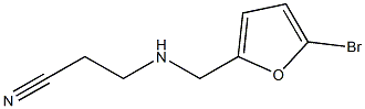 3-{[(5-bromofuran-2-yl)methyl]amino}propanenitrile 구조식 이미지