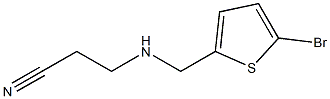 3-{[(5-bromothiophen-2-yl)methyl]amino}propanenitrile Structure