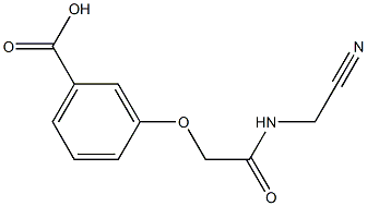 3-{[(cyanomethyl)carbamoyl]methoxy}benzoic acid Structure