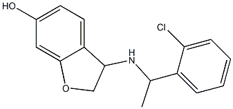 3-{[1-(2-chlorophenyl)ethyl]amino}-2,3-dihydro-1-benzofuran-6-ol Structure