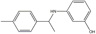 3-{[1-(4-methylphenyl)ethyl]amino}phenol Structure