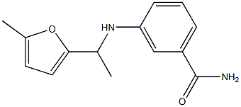 3-{[1-(5-methylfuran-2-yl)ethyl]amino}benzamide Structure