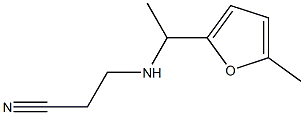 3-{[1-(5-methylfuran-2-yl)ethyl]amino}propanenitrile 구조식 이미지