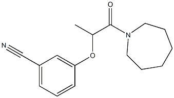 3-{[1-(azepan-1-yl)-1-oxopropan-2-yl]oxy}benzonitrile Structure