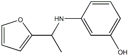 3-{[1-(furan-2-yl)ethyl]amino}phenol Structure