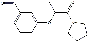 3-{[1-oxo-1-(pyrrolidin-1-yl)propan-2-yl]oxy}benzaldehyde 구조식 이미지