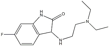 3-{[2-(diethylamino)ethyl]amino}-6-fluoro-2,3-dihydro-1H-indol-2-one Structure